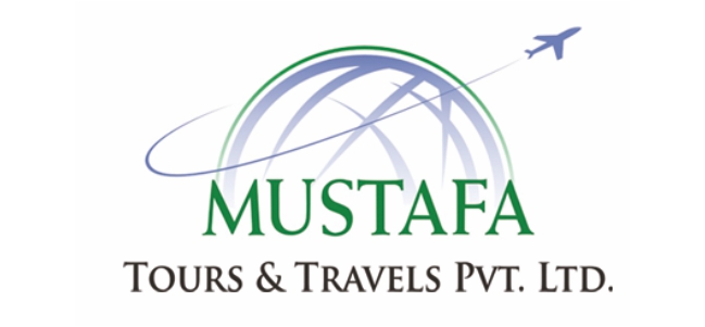 Mustafa Tours and Travels – Travel                                   brand logo  by Alpha Dezine